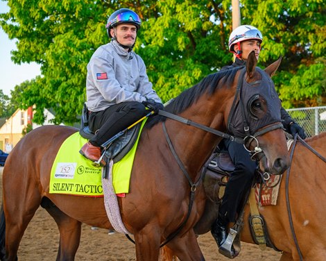 Silent Tactic Training at Churchill Downs on April 23, 2026.