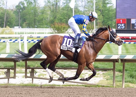 Taj Mahal wins the 2026 Federico Tesio Stakes at Laurel Park