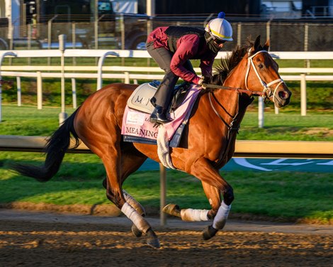 Meaning Training at Churchill Downs in Louisville, Ky.,  on April 30, 2026.