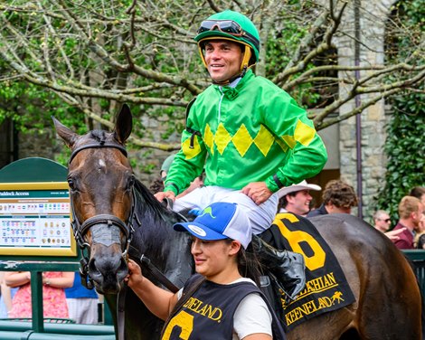 Storm’s Wake with Joel Rosario wins the Appalachian (G2T) at Keeneland in Lexington, Ky. on April 4, 2026