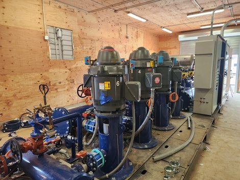 New pumps at Belmont Park