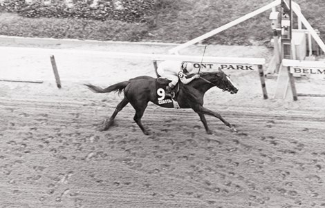 Coastal wins the 1979 Belmont Stakes at Belmont Park