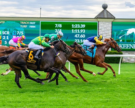 Storm’s Wake with Joel Rosario wins the Appalachian (G2T) at Keeneland in Lexington, Ky. on April 4, 2026