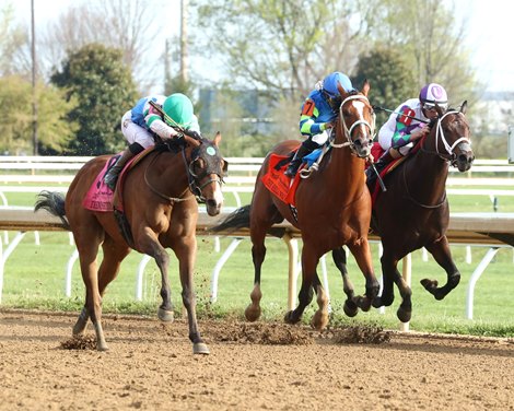 Trendsetter wins the Lexington Stakes on Saturday, April 11, 2026 at Keeneland