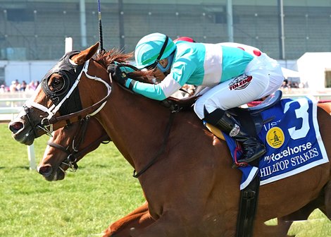 Coach Mazzula wins the 2026 Hilltop Stakes at Laurel Park