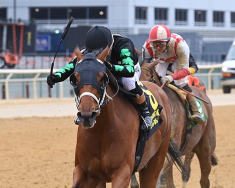 Irish Maxima wins the 2026 Ruffian Stakes at Aqueduct Racetrack