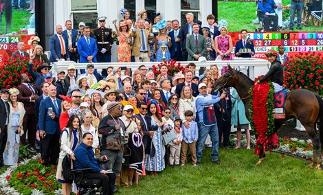 Golden Tempo with Jose Ortiz wins the Kentucky Derby (G1) at Churchill Downs in Louisville, Ky., on May 2, 2026