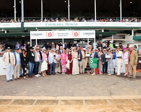 Classic Q wins the 2026 Churchill Distaff Turf Mile Stakes at Churchill Downs
