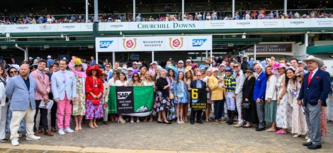 Crude Velocity with Florent Geroux wins the Pat Day Mile (G2) at Churchill Downs in Louisville, Ky., on May 2, 2026