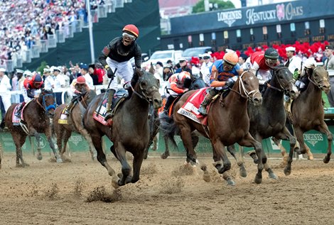 Golden Tempo with Jose Ortiz wins the Kentucky Derby, presented by Woodford Reserve, (G1) at Churchill Downs in Louisville, Ky., on May 2, 2026.