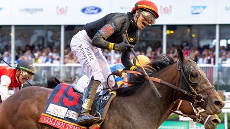 Golden Tempo, with Jose Ortiz up, wins the 152nd running of the Kentucky Derby at Churchill Downs in Louisville, Ky., on Saturday, May 2, 2026.