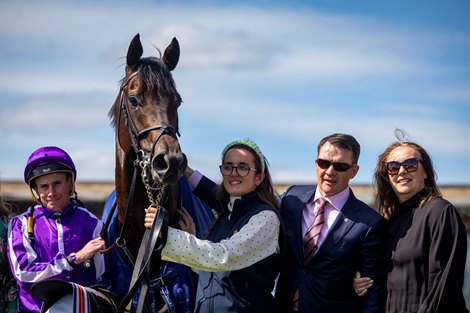 Gstaad and Ryan Moore winners of the Irish 2,000 Guineas. The Curragh. Photo: Patrick McCann/Racing Post 23.05.2026