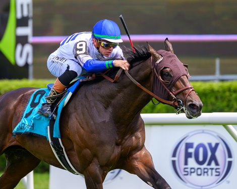 West End Kid with Tyler Gaffalione wins the Pennine Ridge (G3T)  in Saratoga Springs, N.Y., on June 4, 2026.