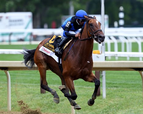Phileas Fogg wins the 2026 Suburban Stakes at Saratoga Race Course