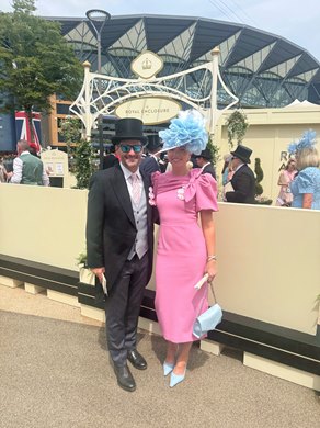 Andrew and Matia Cary at Royal Ascot for the Ribblesdale Stakes