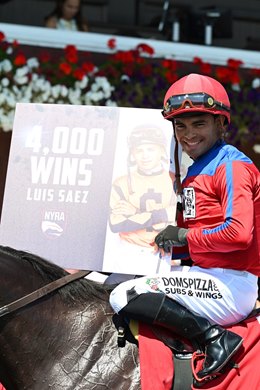 Rothschild, AOC, August 22 2026, Saratoga Race Course Luis Saez, 4,000th win
