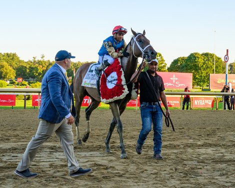 Leading Change with Manuel Franco wins the DraftKings Travers Stakes (G1) at Saratoga Race Course in Saratoga Springs, NY., on Aug. 29, 2026.