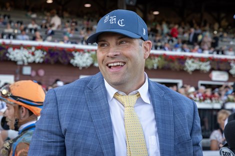 Leading Change wins the 2026 Travers Stakes at Saratoga Race Course