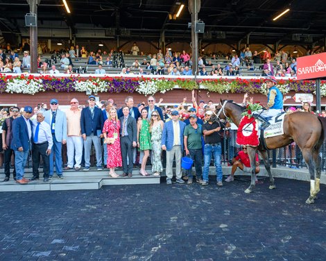 Leading Change with Manuel Franco wins the DraftKings Travers Stakes (G1) at Saratoga Race Course in Saratoga Springs, NY., on Aug. 29, 2026.