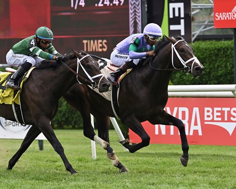 Liam's Law wins the 2026 With Anticipation Stakes at Saratoga Race Course