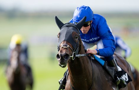 Talk Of New York (William Buick) wins the Joel Stakes Newmarket 24.9.26 Pic: Edward Whitaker